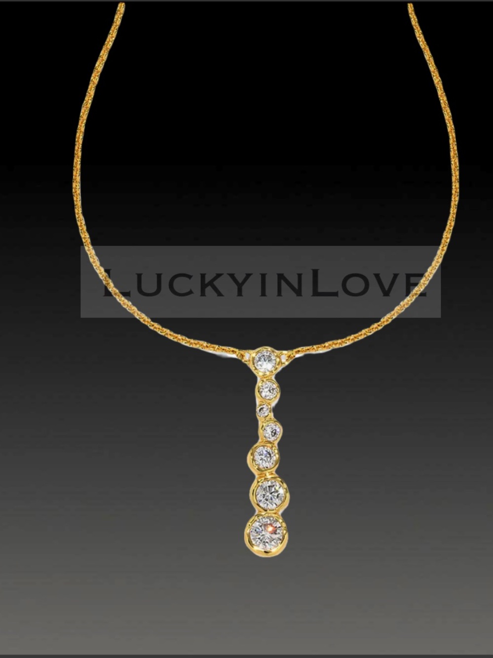 ALEXIS BITTAR • Asterales
Bubble Necklace Gold “Diamond”  CZ